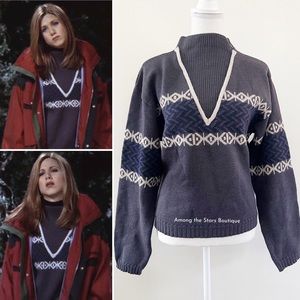 Extremely Rare Vintage 90s Wool Sweater ASO Rachel Green in Friends